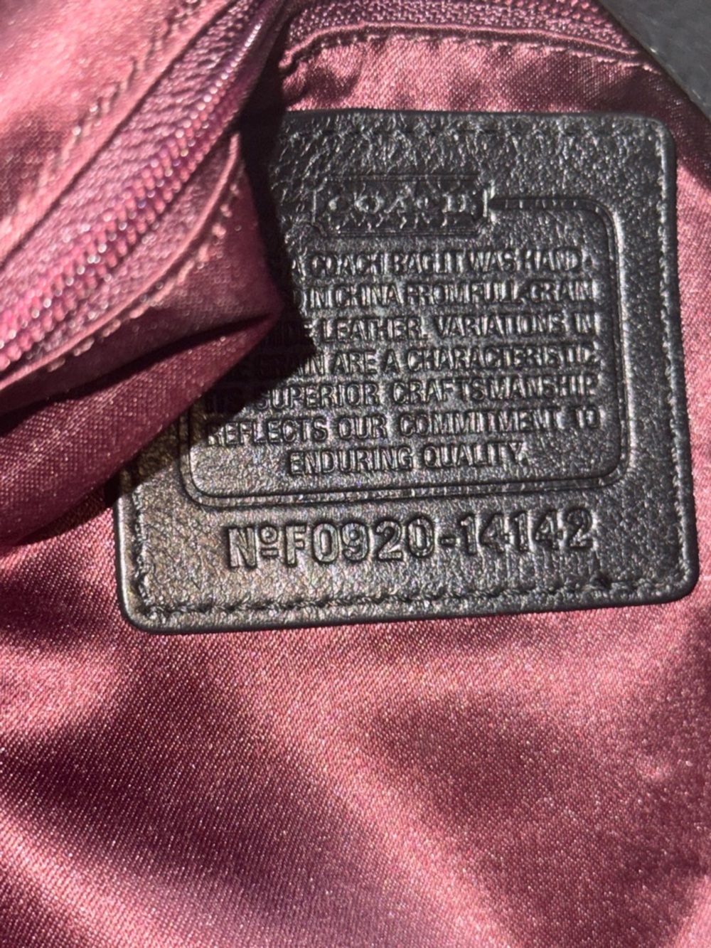 Coach Brooke Hobo Bag Black Pebbled Leather 14142 - Picture 2 of 5